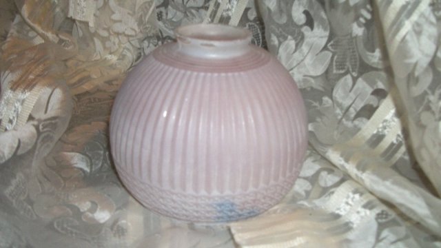 Vintage Reverse Painted Glass Globe or Shade