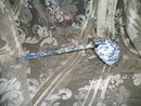 Antique Blue & White Swirl Graniteware Dipper