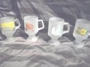 VintageTiara Frosted Pedestal Cup **Set 8**