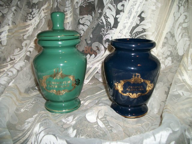 Vintage Porcelain Apothecary Jars