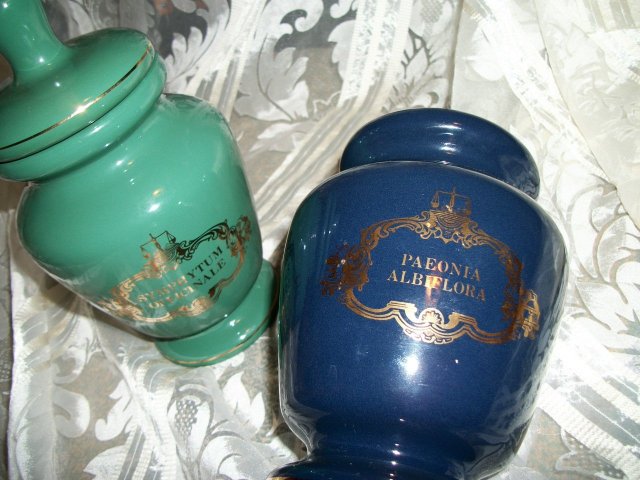 Vintage Porcelain Apothecary Jars