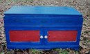 Vintage Folk Art Painted Blanket Chest