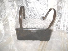 Vintage Lucite Box Handbag or Purse