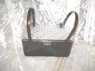 Vintage Lucite Box Handbag or Purse