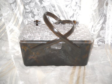 Vintage Lucite Box Handbag or Purse