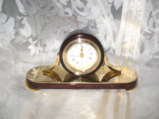 Wood & Brass Clock