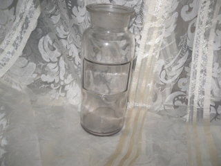 Vintage Tall Amethyst Apothecary Jar