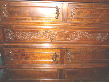 Large Wood Bar w/Brass Foot Rail & 2 Stools ***MUST SEE****