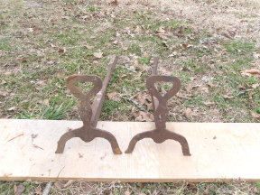 Primitive Fireplace Andirons