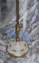 Vintage Brass Floor Lamp w/3 Lights