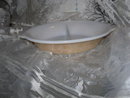 Vintage Fire King Peach Lustre Divided Dish