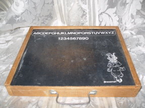 Vintage Pressman Chalk Board Carry Case