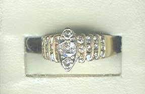 14 kt Gold & 3/4 Carat Diamond Ring ****LOOK****
