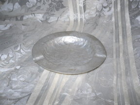 Vintage Hammered Aluminum Ashtray