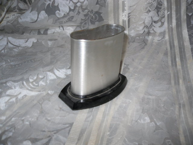 Vintage Aluminum Desk Caddy &/or Pencil Holder