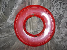 Vintage Enamel & Metal Globe Reflecter