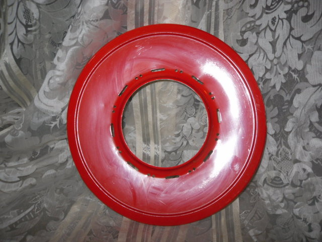Vintage Enamel & Metal Globe Reflecter