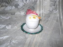 Vintage Rooster Figural Egg Cup