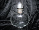 Vintage Glass Decanter Pair w/ Sterling Silver Stoppers