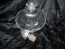 Vintage Glass Decanter Pair w/ Sterling Silver Stoppers