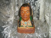 Vintage Indian Brave Statue or Bust