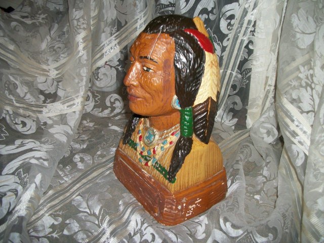 Vintage Indian Brave Statue or Bust