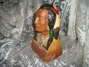 Vintage Indian Brave Statue or Bust