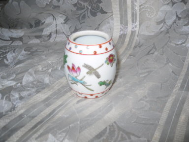Vintage Porcelain Barrel Vase