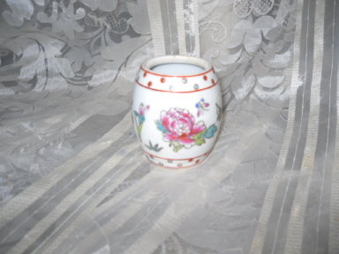 Vintage Porcelain Barrel Vase