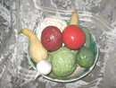 Large Ceramic Vegetable & Bowl Set