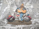 Americana Chopper Motorcycle & Biker Dude