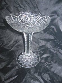 Vintage EAPG Cambridge Pedestal Dish