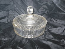 Vintage Glass Candy Dish w/Cover
