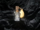 Vintage Etched Crystal Perfume Bottle & Atomizer
