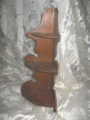 Vintage Wooden Corner Shelf