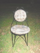 Vintage Iron Ice Cream Parlor Chair or Vanity Chair