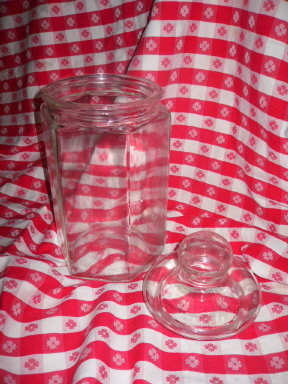 Vintage Large Glass Cookie Jar or Counter Jar