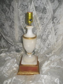 Vintage Alabaster Table Lamp