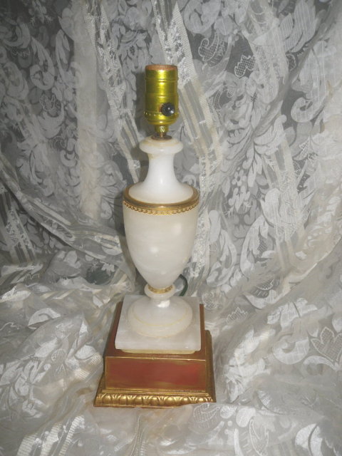 Vintage Alabaster Table Lamp