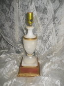 Vintage Alabaster Table Lamp