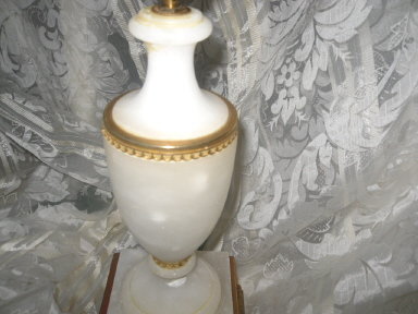 Vintage Alabaster Table Lamp