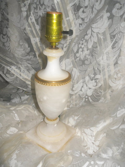 Vintage Alabaster Table Lamp