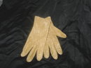 Vintage Gold Cloth Dress Gloves
