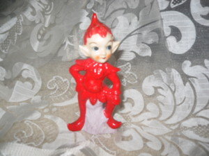 Vintage Porcelain Pixie Figurine