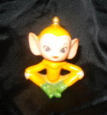 Vintage Orange Pixie Figurine