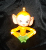 Vintage Orange Pixie Figurine