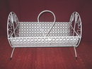 Vintage Round Metal Lattice Basket **UNUSUAL**