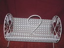 Vintage Round Metal Lattice Basket **UNUSUAL**