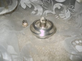 Vintage Whiting Davis Silver Table Lighter