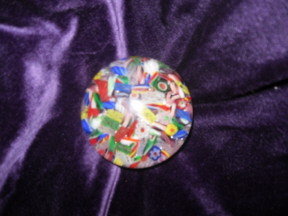 Millefiori & Latticinio Twist Cane Paperweight Baccarat or Clichy ???